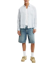 Cotton On Men's Relaxed Linen Long-Sleeve Shirt