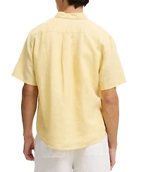 Cotton On Men's Relaxed Linen Short-Sleeve Shirt