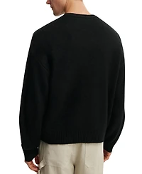 Cotton On Men's Modern Box-Fit Crew Knit Long-Sleeve Sweater