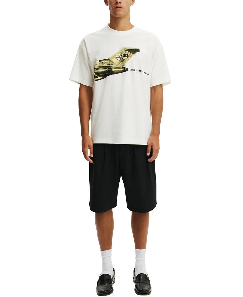 Cotton On Men's Modern Box-Fit Premium Music T-Shirt
