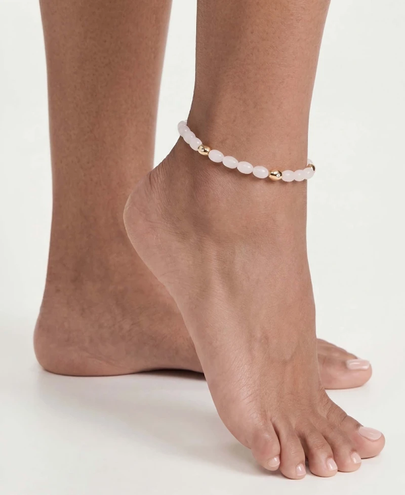 Ettika Turquoise Polished Pebble Anklet