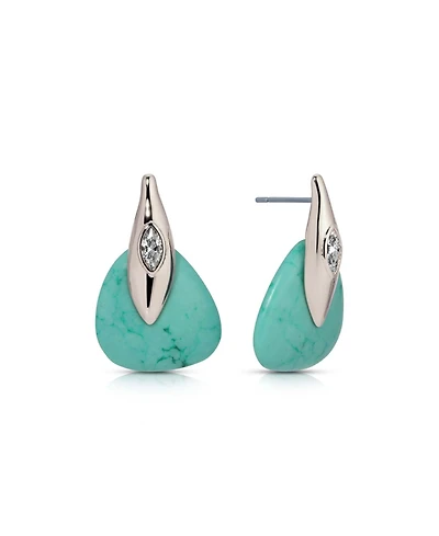 Ettika Gold-Tone Turquoise Solstice Drop Earrings