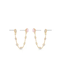 Ettika Double Piercing Turquoise Earrings