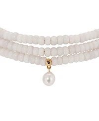 Ettika Marina Layers Rose Quartz Necklace
