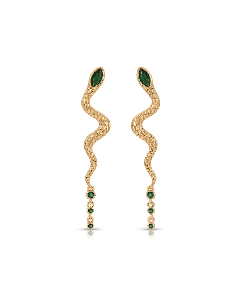 Ettika 18k Gold-Tone Serpentina Earrings
