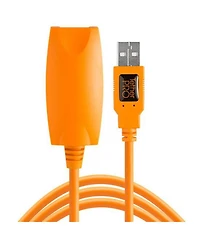 Tether Tools Pro 16' Usb 2.0 Active Extension Cable, High-Visibility