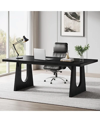 Tribesigns 70.86-Inch Office Computer Desk, Modern Simple Style Rectangle Writing Table for Home