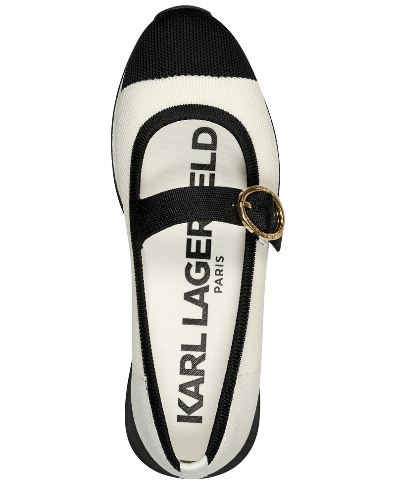 Karl Lagerfeld Paris Women's Manuela Mary Jane Flats