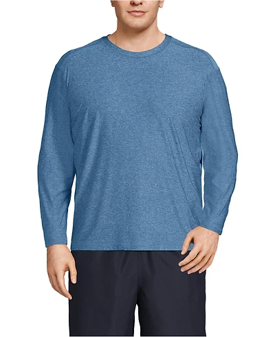 Lands' End Big & Tall SunShade Upf 50 Long Sleeve Swim Tee Rash Guard