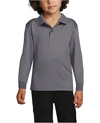 Lands' End Girls Long Sleeve Rapid Dry Polo Shirt
