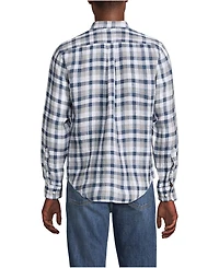Lands' End Big & Tall Long Sleeve Linen Shirt