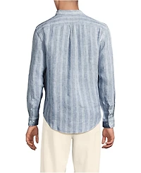 Lands' End Big & Tall Long Sleeve Linen Shirt