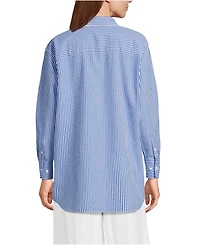 Lands' End Women's Oversized Seersucker Shirt