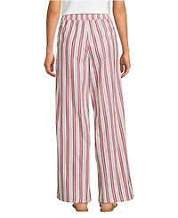 Lands' End Women's Poplin High Rise Extra Wide Leg Pants
