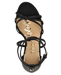 Guess Women's Chaella Embelished Strappy Stilleto Dress Sandals