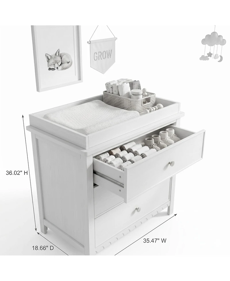 Graco Sasha 3 Drawer Chest with Changing Topper