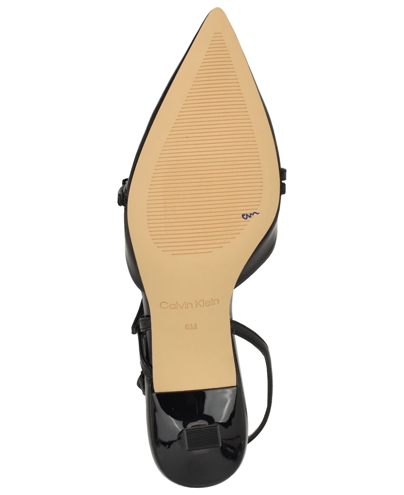 Calvin Klein Women's Tarlie Tapered Heel Slingback Pumps
