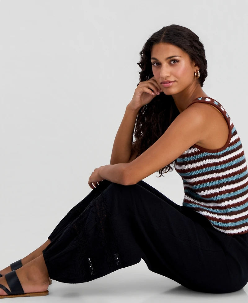 And Now This Petite Cotton Gauze Balloon Pants, Macy's Exclusive