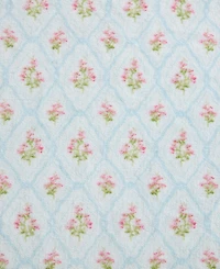 Laura Ashley Pinford Trellis Printed Plush Reversible Throw, 70" x 50"