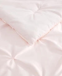 Laura Ashley Pintuck Solid Satin 3-Pc. Comforter Set, King