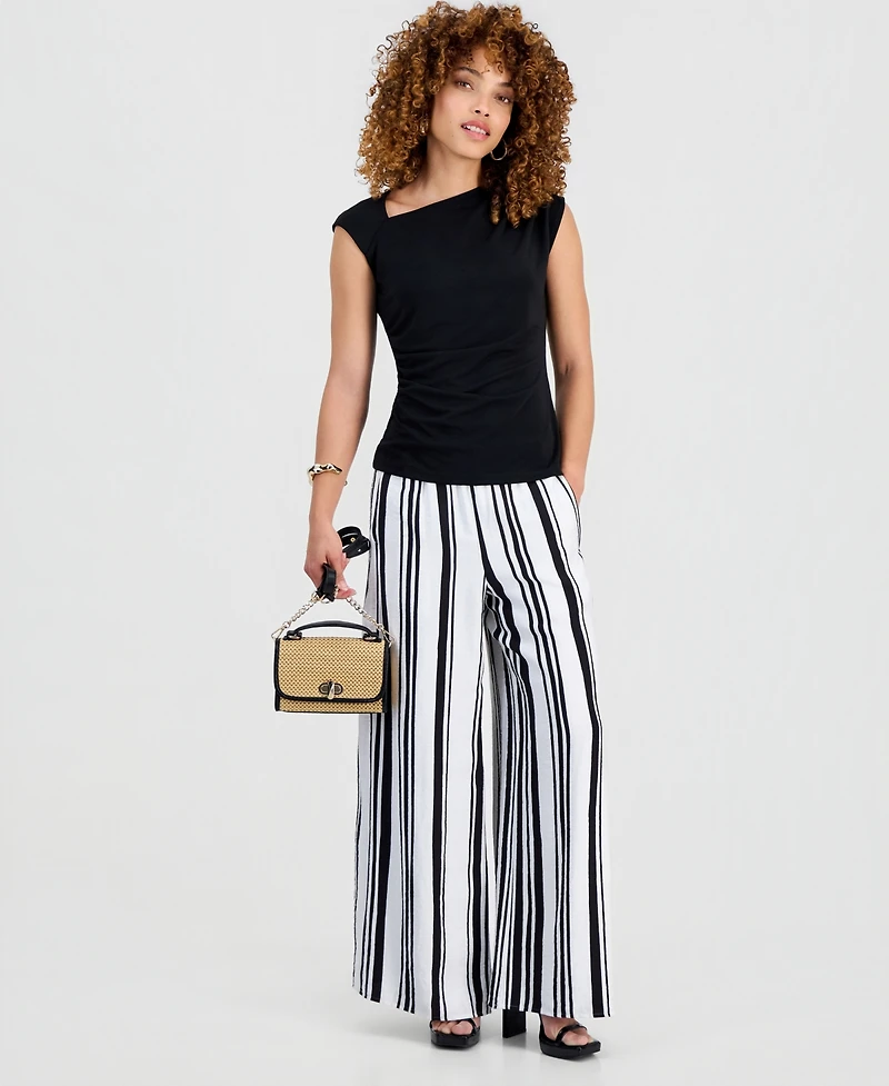 I.n.c. International Concepts Petite Sleeveless Cowlneck Top, Exclusively at Macy's