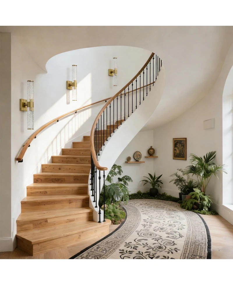 Busdays 2 Pack Led Bathroom Vanity Light Fixtures Over Mirror 3000K Warm Light Modern Wall Sconce for Bedroom Living Room Hallway