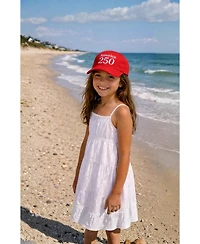 Bits & Bows Girls and Little/Big America 250th Bow Baseball Hat