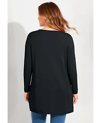 Avenue Women's V-Neck Tunic Sweater