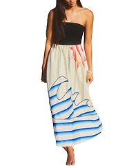 Cupshe Women's Room With a View Tropical Maxi Beach Dress
