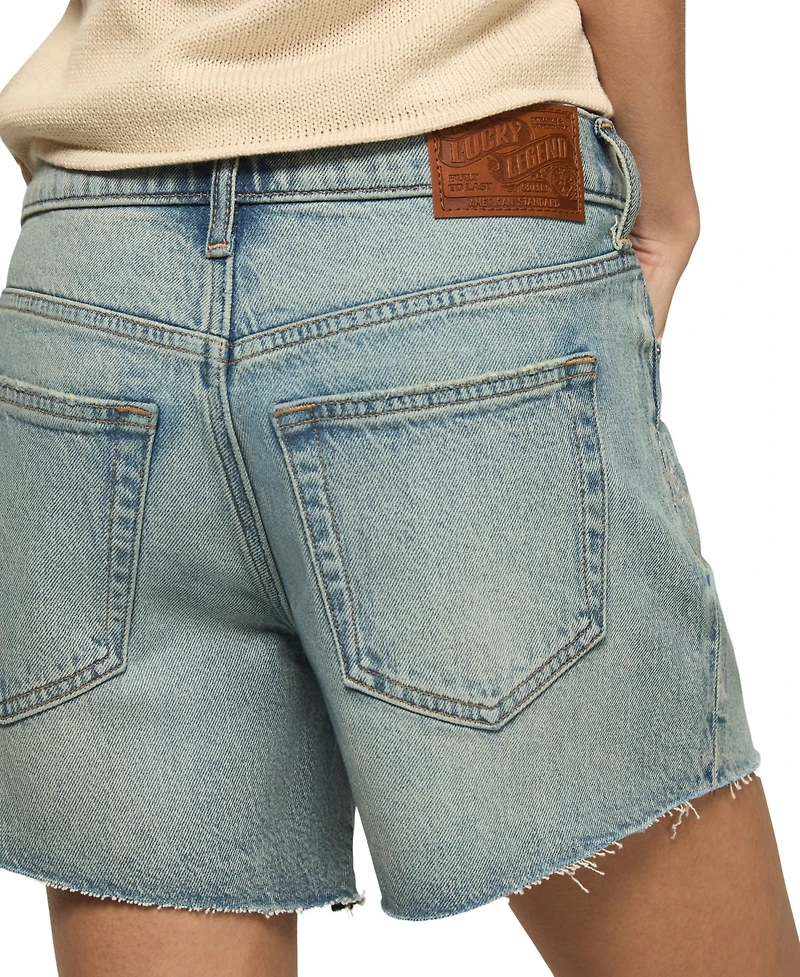 Lucky Brand Women's High-Rise Baggy Shorts
