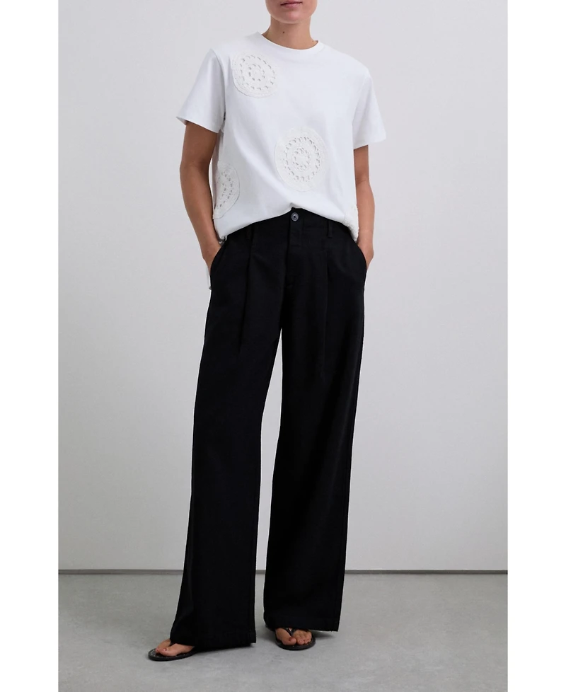 Scalpers Women's Crochet Aop Tee