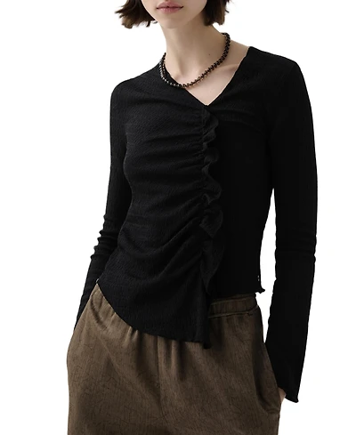 Scalpers Women's Wrinkle Ls Tee