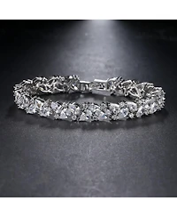 Gnuadz Wedding Tennis Bracelet Marquise Cubic Zirconia Women