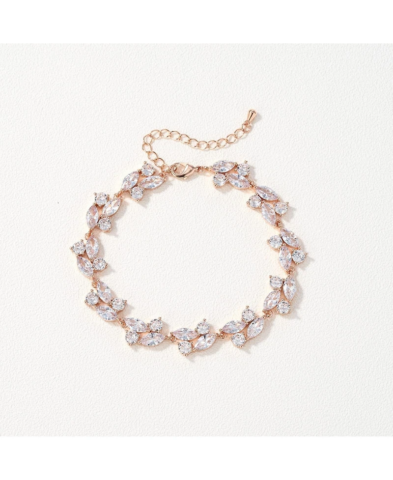 Gnuadz Marquise Crystal Bridal Bracelet
