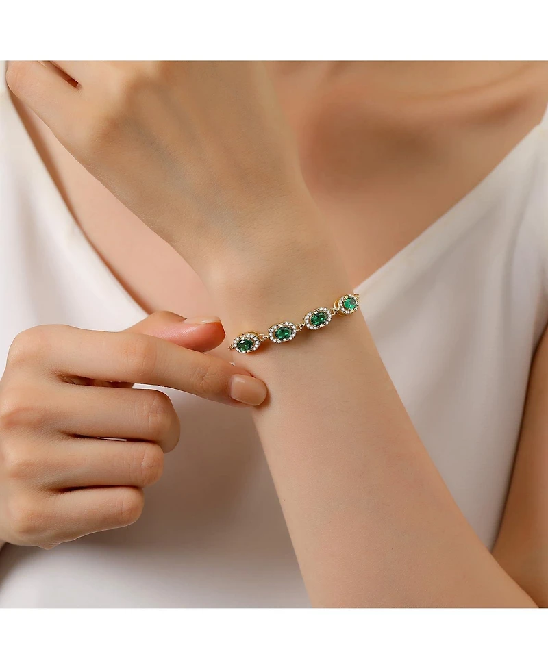 Gnuadz Birthstone Bracelet Women Dainty Link Jewelry Gift