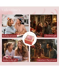 Gnuadz Preserved Rotating Box I Love You Necklace Couple Mother Gift