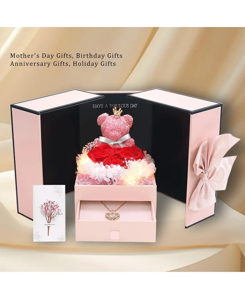 Gnuadz Preserved Heart Necklace Gift Box Couple Mother Gift