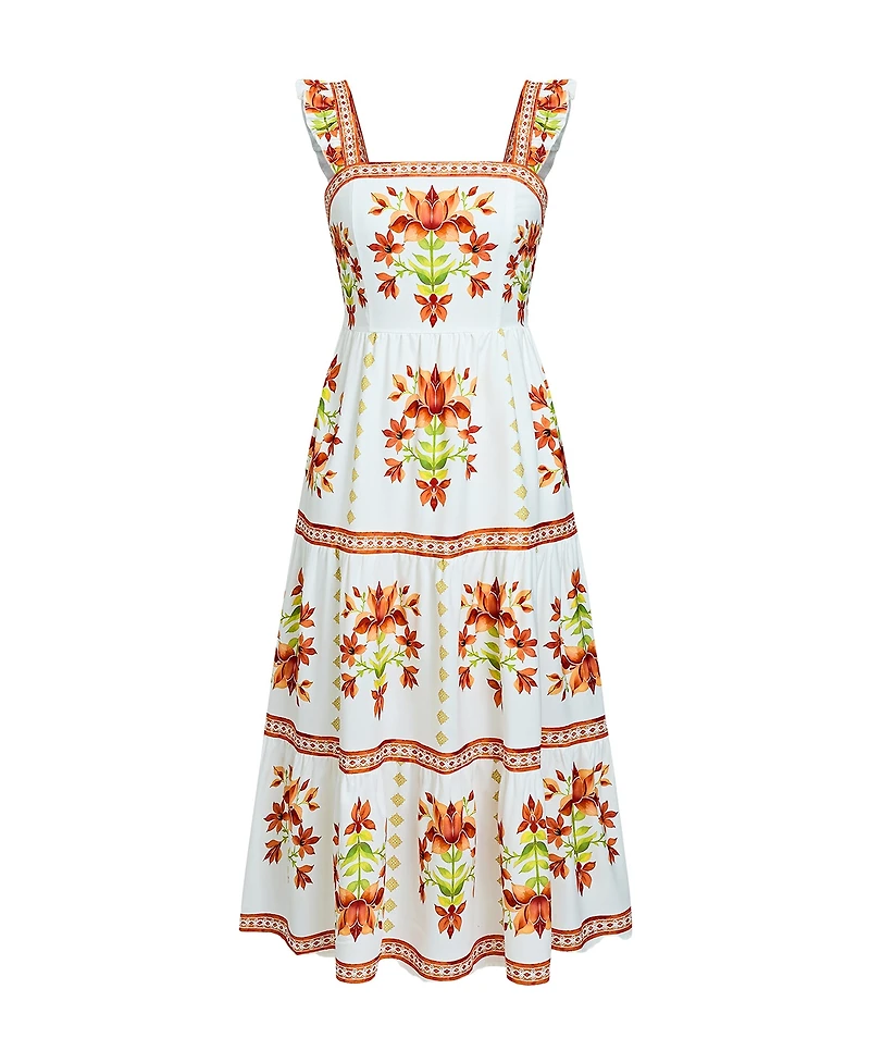 Cupshe Women's Cruising All Day Floral Maxi Beach Dress