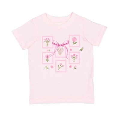 Sweet Wink Little Girls Bouquet Bow Short Sleeve T-Shirt