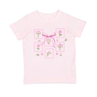 Sweet Wink Little Girls Bouquet Bow Short Sleeve T-Shirt