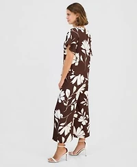Anne Klein Flutter Sleeve Top Wide Leg Pants
