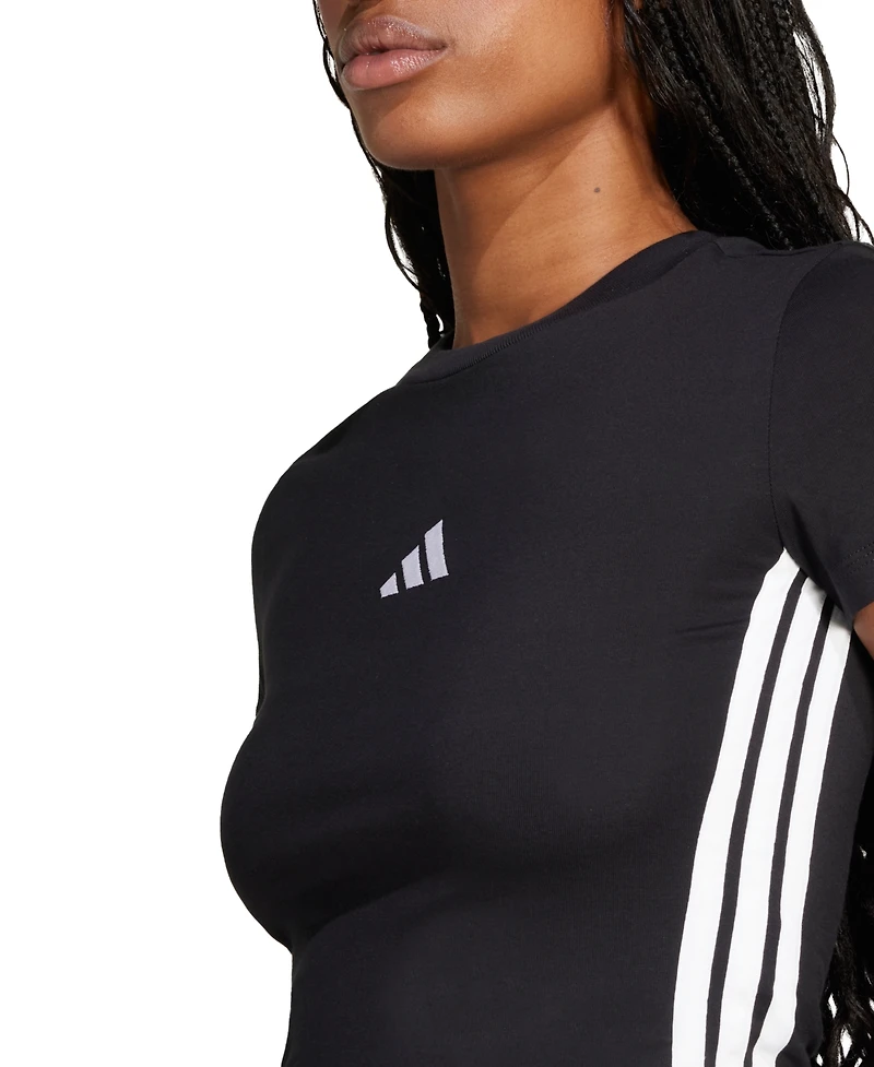 adidas Women's Essentials Slim-Fit Short-Sleeve Baby T-Shirt