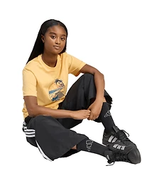 adidas Women's Summer Slides Crewneck Graphic Cotton T-Shirt