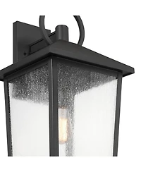 John Timberland Westmont 22"H Sand Black Outdoor Wall Light Set of 2