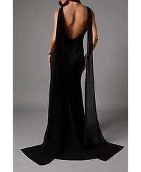 Coast Women's Cowl Back Crepe Maxi Dress