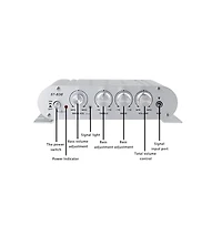 Artudatech 2.1 Channel Hi-Fi Amplifier - 80W Rms, Dc 12V for Car and Home Speakers