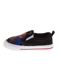 Spider-Man Big Boys Spider Man Marvel Webbed Wonder Slip On Canvas Shoes (Toddlers/Little Kids)