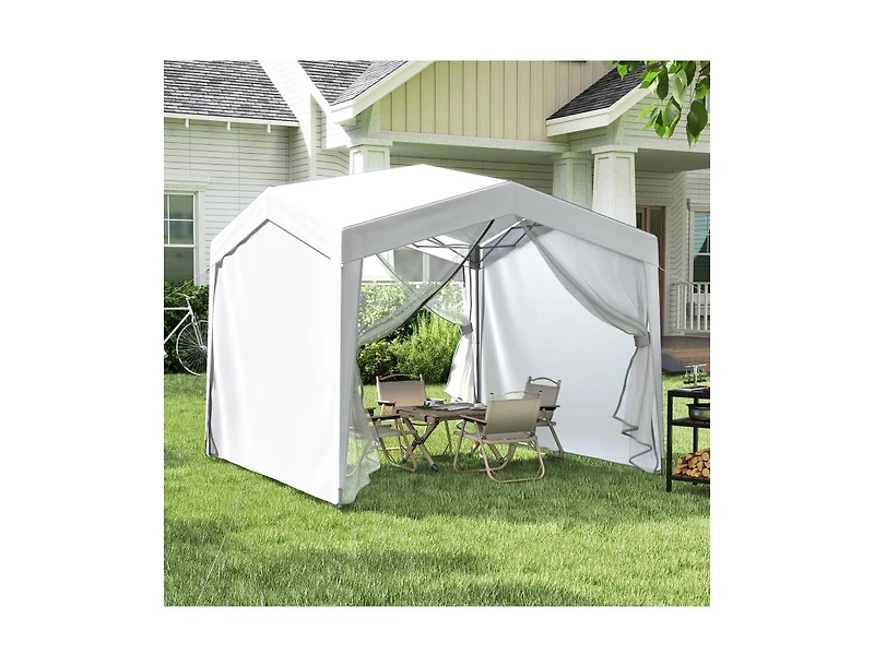 Boyel Living Pop up Canopy Tent with 4 Sidewalls Mesh Netting Wheeled Bag.