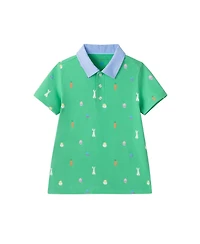 Andy & Evan Little Boys and Bunny Toss Knit Polo Short Set