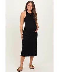 Black Ribbed Materni